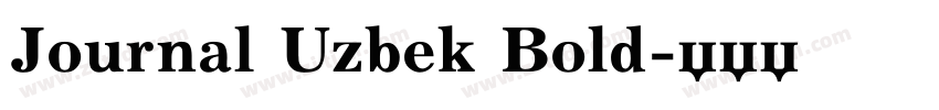 Journal Uzbek Bold字体转换